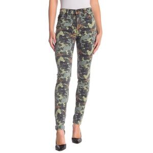 Hudson Camo Barbara High Waist Skinny Jeans EUC